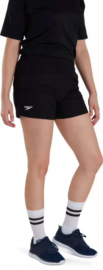 Shorcë për femra Speedo Club Short AF, poliester i lehtë, xhepa anësorë, të zeza