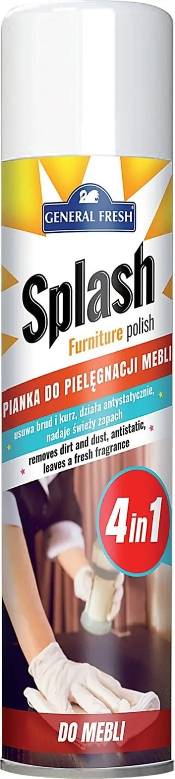 Shkumë pastruese për mobilje General Fresh Splash, 300ml, aromë agrume