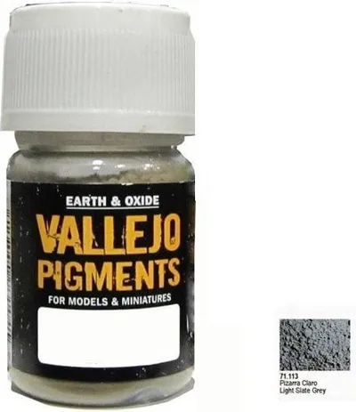 Pigment modelizmi Vallejo AV 73113, Light Slate Grey, gri e çelët - 1