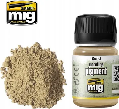 Pigment modelizmi Ammo by Mig Sand, 35 ml, ngjyrë rëre - 1