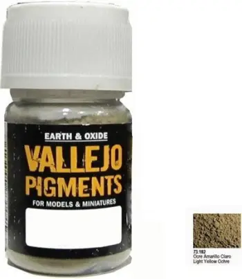 Pigment modelistësh Vallejo AV 73102, Light Yellow Ochre, i verdhë okër