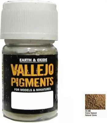 Pigment modelimi Vallejo AV Val73105, Natural Sienna, ngjyrë kafe natyrale
