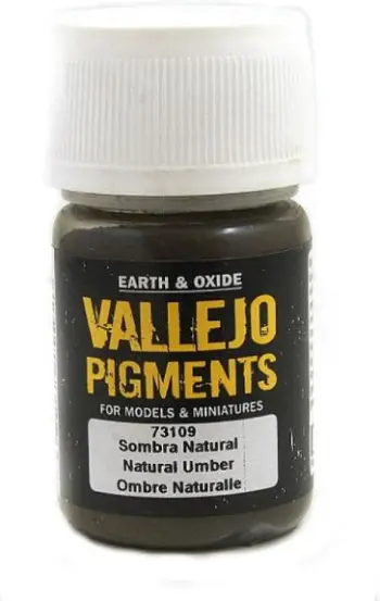 Pigment modelimi Vallejo AV Pigments 73109, Natural Umber, kafe natyrale