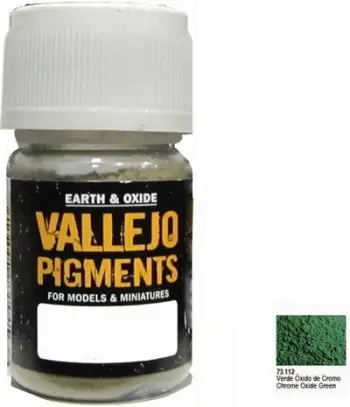 Pigment modelimi Vallejo AV Val73112, Chrome Oxide Green, jeshile