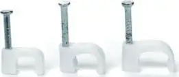Kapëse kabllosh FLOP FP12/6, për kabllo të sheshtë YDYp 3x2.5mm², paketim 100 copë, e bardhë