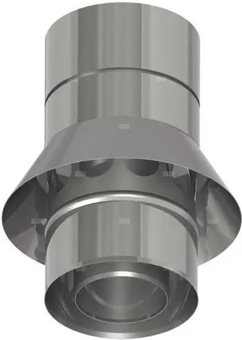 Aksesor ventilimi DWECO TWIN Transition 2.0, hyrje ajri Ø80mm, gri