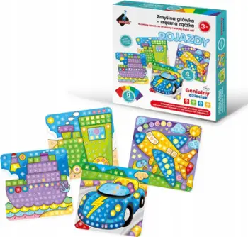 Lojë edukative Askato Vehicles Clever Head, 4 figura, për fëmijë 3+