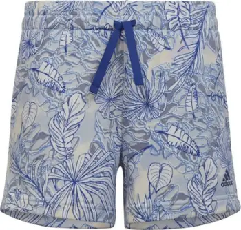 Shorce për fëmijë Adidas SUM Allover Print Short Jr HR5832, poliester, blu