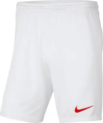 Shorce sportive Nike Park III BV6855 103, për meshkuj, të bardha