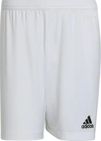Shorce futbolli adidas Entrada 22 M HG6295, poliester i ricikluar, teknologji AEROREADY, të bardha