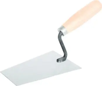 Lopatë trapezoidale EPM 160mm, çelik karboni, dorezë druri, e zezë