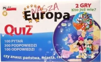 Lojë tavoline Quiz 2 Games Europe FAN, 100 pyetje, lojë edukative