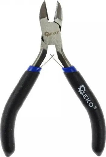 Pinca prerëse anësore Geko G00832, 115mm, doreza ergonomike, e zezë