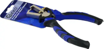 Pincë zhveshëse GEKO 160mm, çelik, dorezë ergonomike, blu