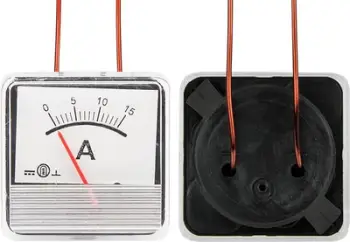 Ampermetër analog Rectifier 15A, për rrymë DC, i bardhë