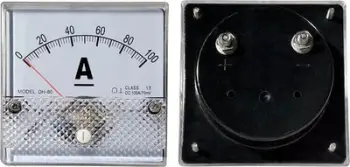 Ampermetër paneli DHS DH-80, analog, 100A DC, i bardhë