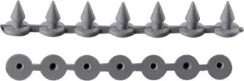 Kapëse plastike Herbud PVC, 1000 copë, gri
