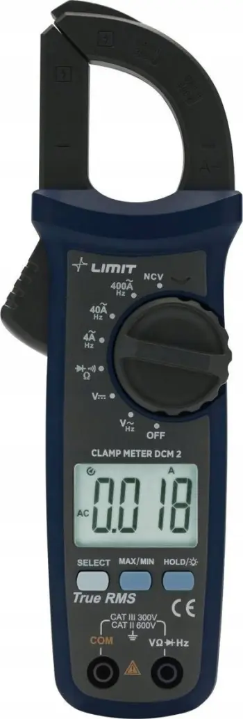 Ampermetër kapëse Limit DCM 2, multimetër dixhital, NCV, i zi