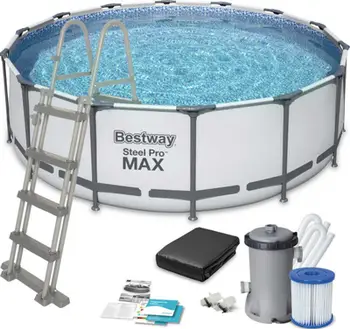 Pishinë Bestway Steel Pro Max 5612X, 427cm, set 12 në 1, blu