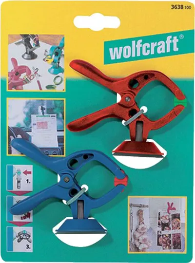 Kapëse suste Wolfcraft MicroFix 3638100, set 2 copë, hapje 30mm - 1