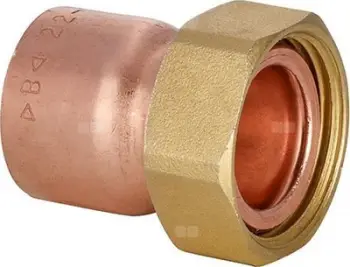 Kapëse tubi Comap Straight Socket 359 Gcl, 3/4" GCl, për tub bakri Ø18, bronzi
