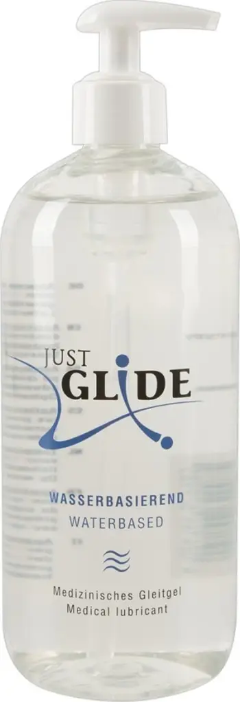 Lubrifikant me bazë uji Orion Just Glide, 500 ml, transparent