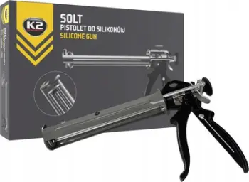 Pistol silikon K2 300, për tub 300 ml, manual, metalik