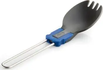 Lugë pirun palosëse GSI Outdoors Folding Spork, çelik dhe plastik, për kamping, shumëngjyrëshe