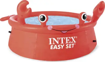 Pishinë fryrëse për fëmijë Intex Easy Set Crab, Ø183x51cm, e rrumbullakët, e kuqe