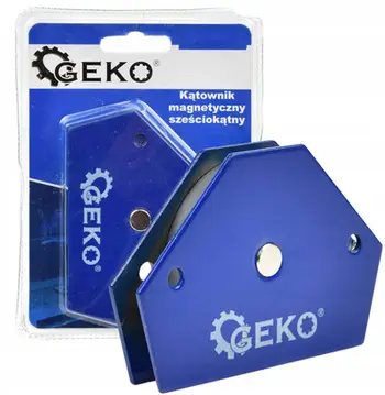 Magnet gjashtëkëndor për saldim Multi Angle, kapacitet 12.5 kg, i kuq