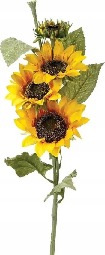 Lule artificiale Atmosphera Sunflower Stem, 80cm, e verdhë