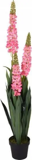 Lule artificiale në vazo Lupine, 120 cm, rozë