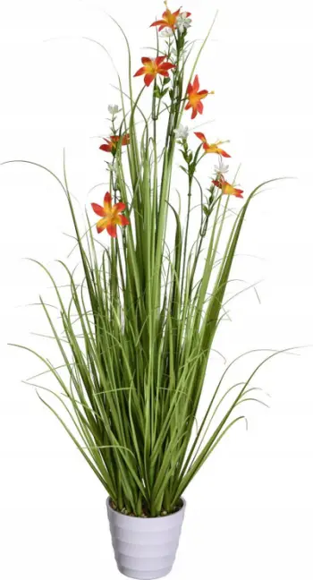 Lule artificiale në vazo Field Flowers, 100 cm, shumëngjyrëshe