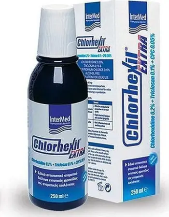 Shplarës goje Chlorhexil Extra, 250ml, pa alkool