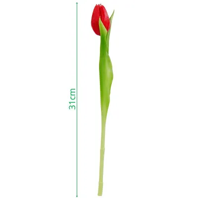 Lule artificiale Saska Garden Tulip, 31cm, tulipan, e kuqe - 4