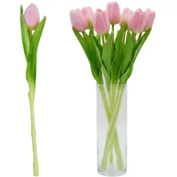 Lule artificiale Saska Garden Tulipan, dekorative, rozë