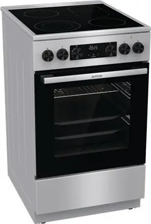 Shporet qeramiko Gorenje GECS5C70XA, furrë 70L, AirFry, inoks