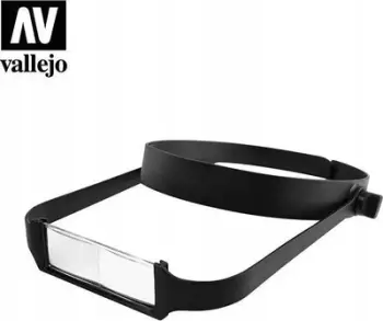 Lupë koke Vallejo Lightweight Headband Magnifier, 4 lente, e rregullueshme, e zezë