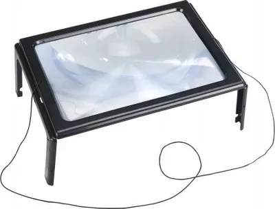 Lupë Wenko 68231500, 175mm, zmadhim 3x, me LED - 2