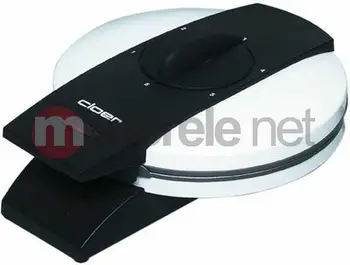 Aparat për waffle Cloer 261, 800W, diametër 15 cm, bardh e zezë