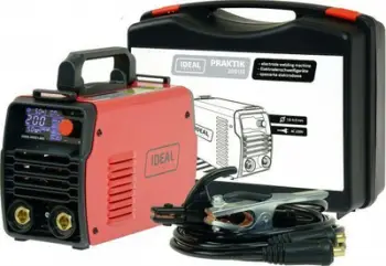 Aparat saldimi inverter Ideal Praktik 200 LED Set Pulse, 200A, MMA TIG DC, portokalli