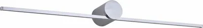 Aplik muri LED Modern Slim L, IP44, dritë e ngrohtë, krom - 1