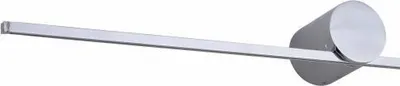 Aplik muri LED Modern Slim L, IP44, dritë e ngrohtë, krom - 2