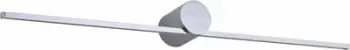 Aplik muri LED Modern Slim L, IP44, dritë e ngrohtë, krom
