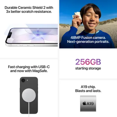 Apple iPhone 17e, 256GB, Black - 6