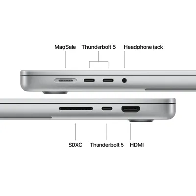 Apple MacBook Pro, 16', M5 Pro 18-core, 48GB, 1TB, 20-core GPU, Silver - 7
