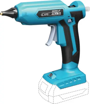 Pistoletë ngjitëse Dedra DED7052, 18V, 180°C, 11 mm