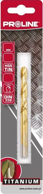 Shpuese metali Proline HSS TiN DIN338, 4.0mm, set 2 copë