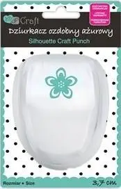 Shpuese dekorative për letër Flower, motiv lule 3.7 cm, efekt dantelle