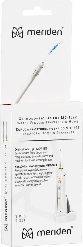 Maja ortodontike Meriden Home Irrigator, komplet zëvendësues, transparent